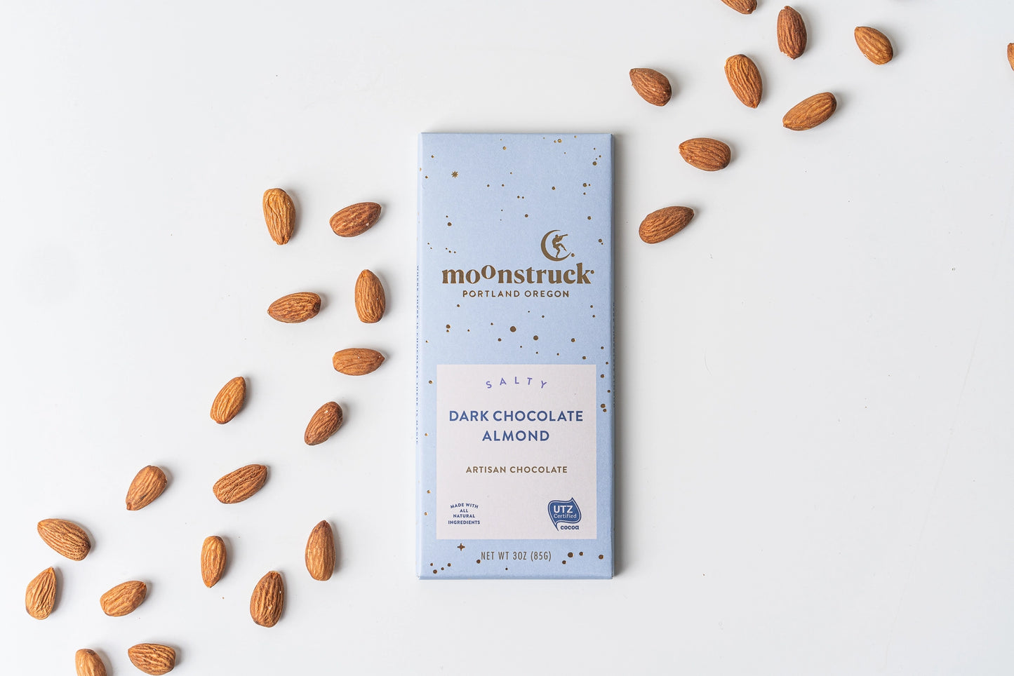 Dark Chocolate Sea Salt Almond Chocolate Bar