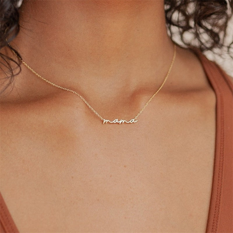 Silver Mama Necklace