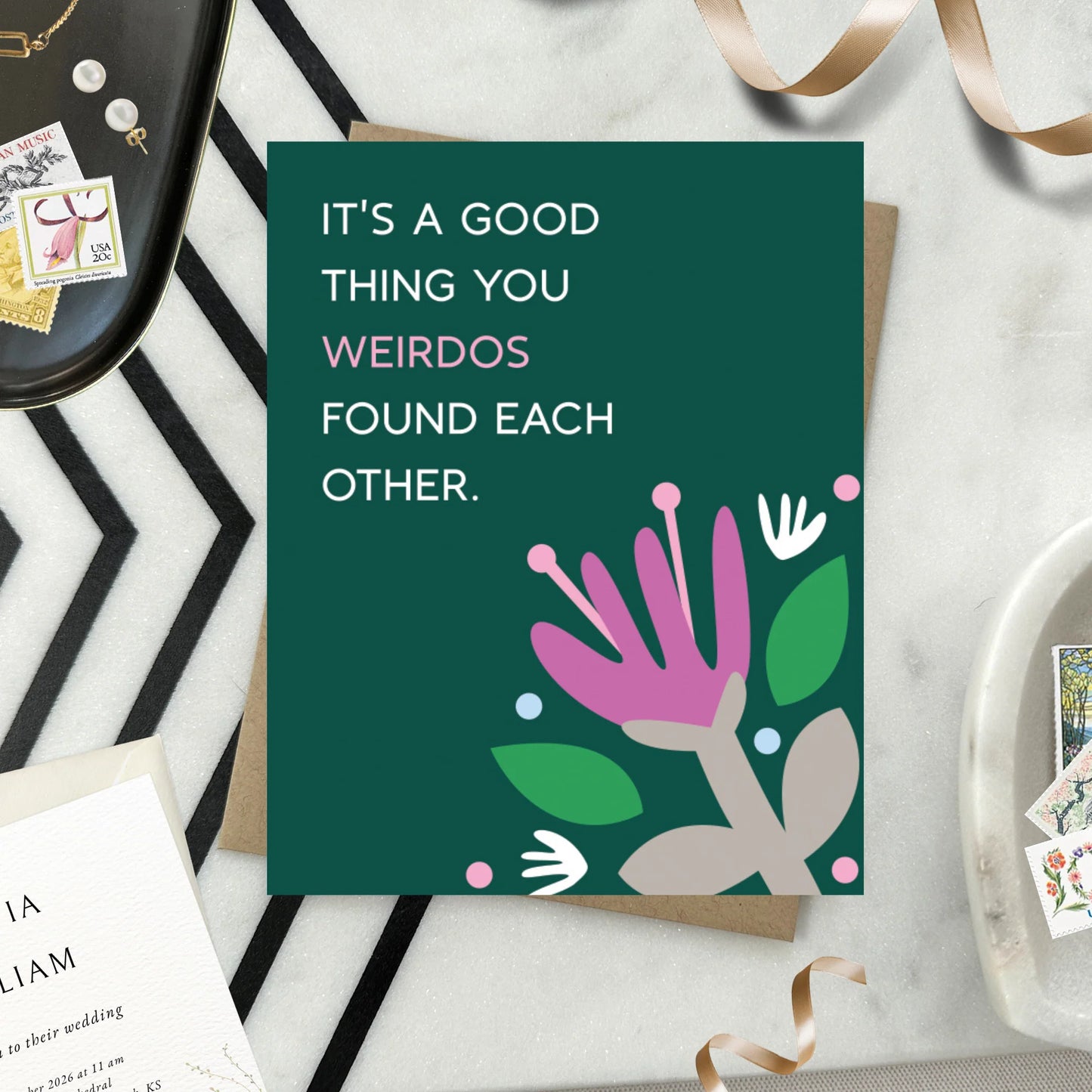 Weirdos Wedding Card
