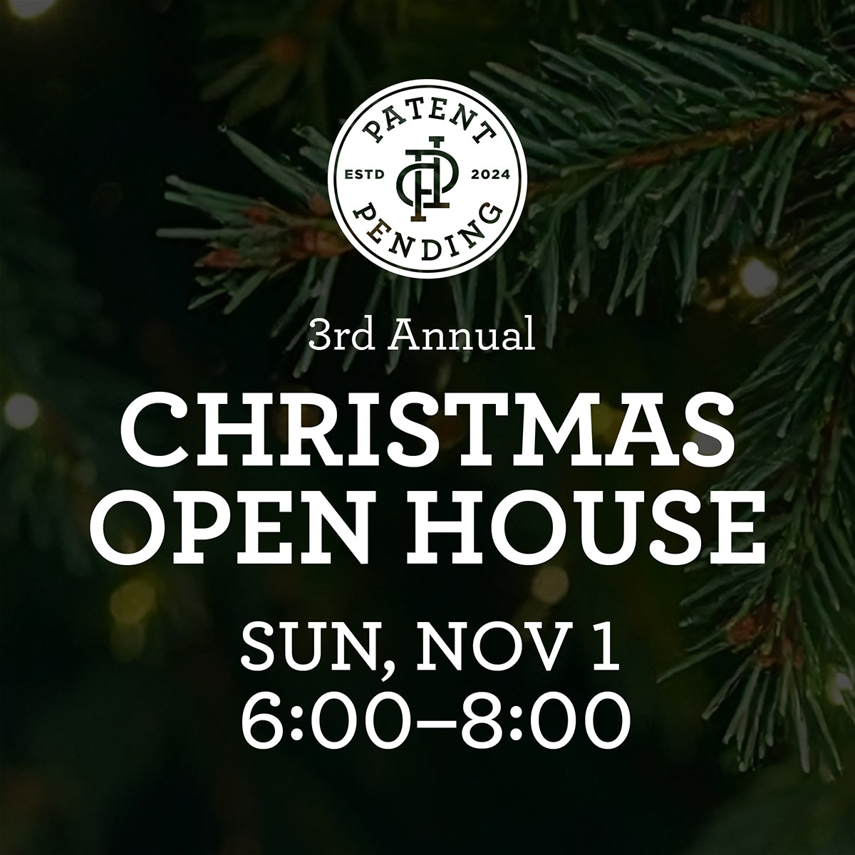 Christmas Open House - Nov 1, 2026