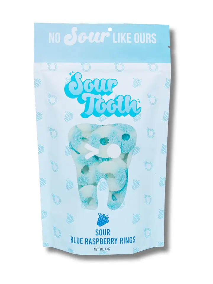 Sour Blue Raspberry Rings