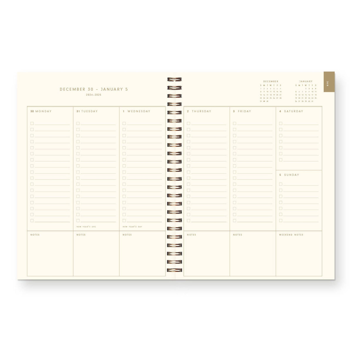 2027 Signature Linen Dated Planner: Moss