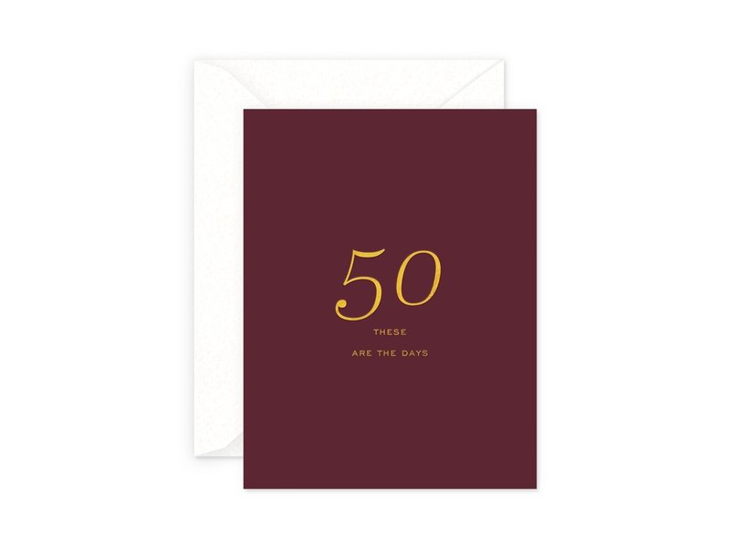 50 Milestone Card