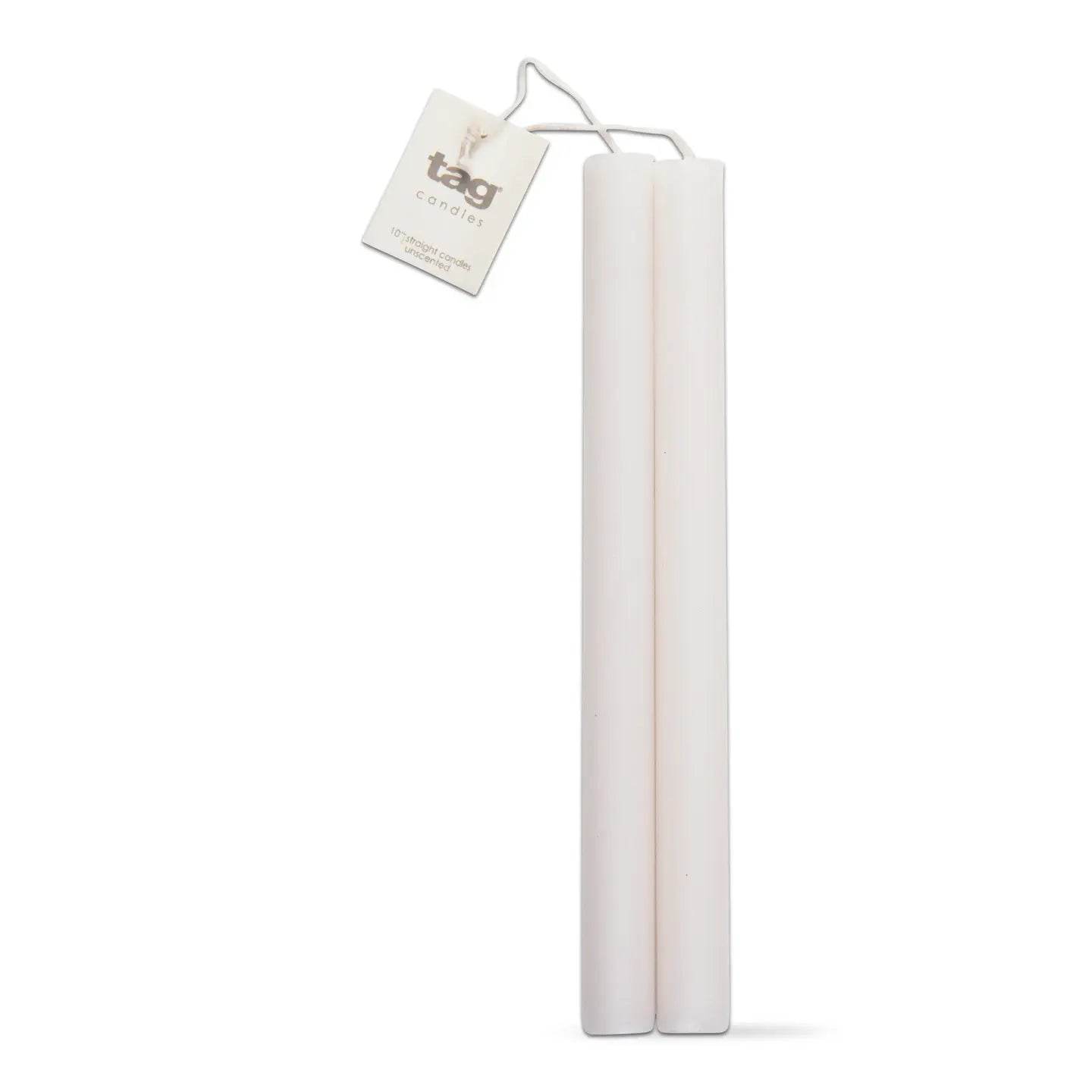 10" White Taper Set