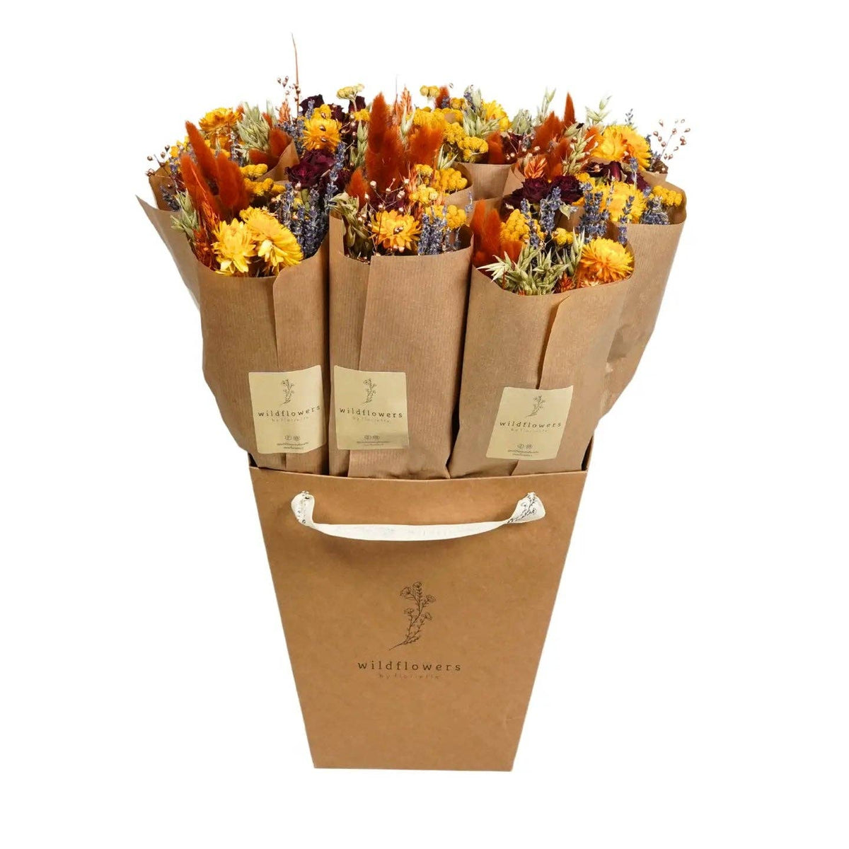Harvest Sunset Dried Flower Bouquet | Fall Decor