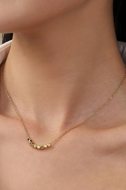 Cube Gold Necklace