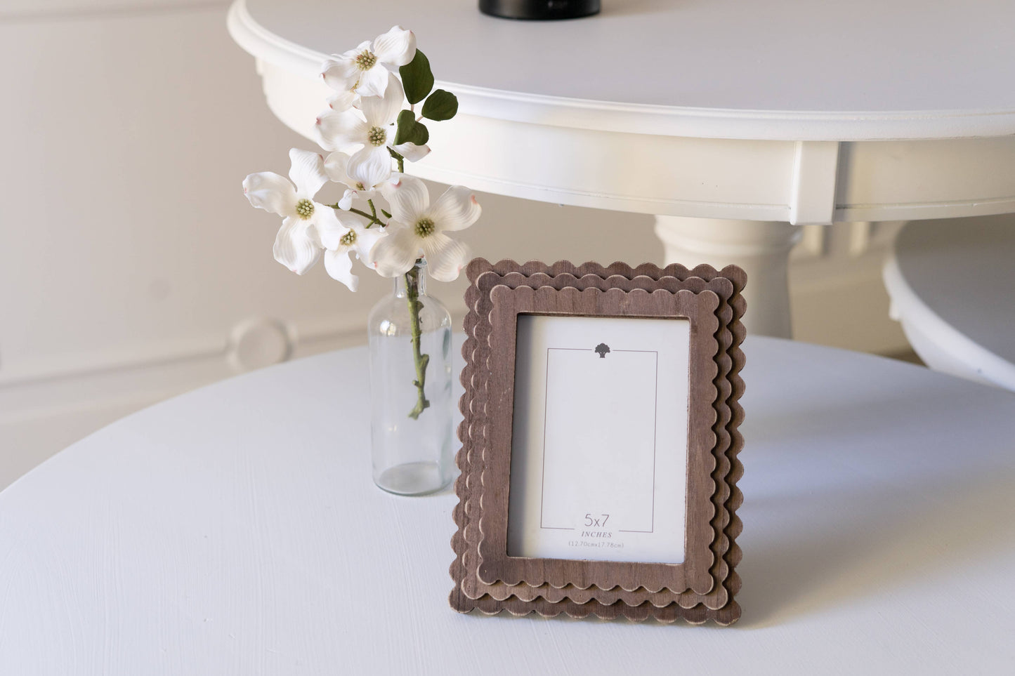 Espresso Wood Scallop Frame 5x7