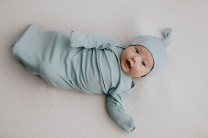 Blue Bird Newborn Gown and Hat