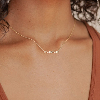 Silver Mama Necklace