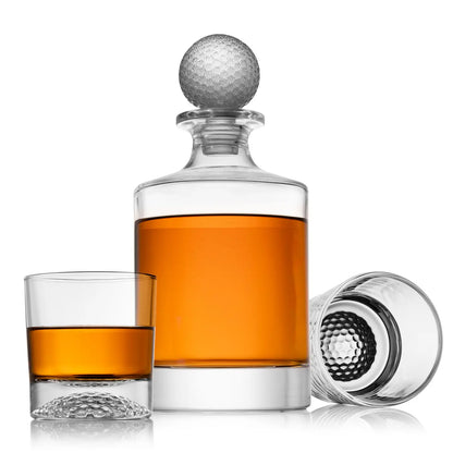 Golf Decanter and Glass Set