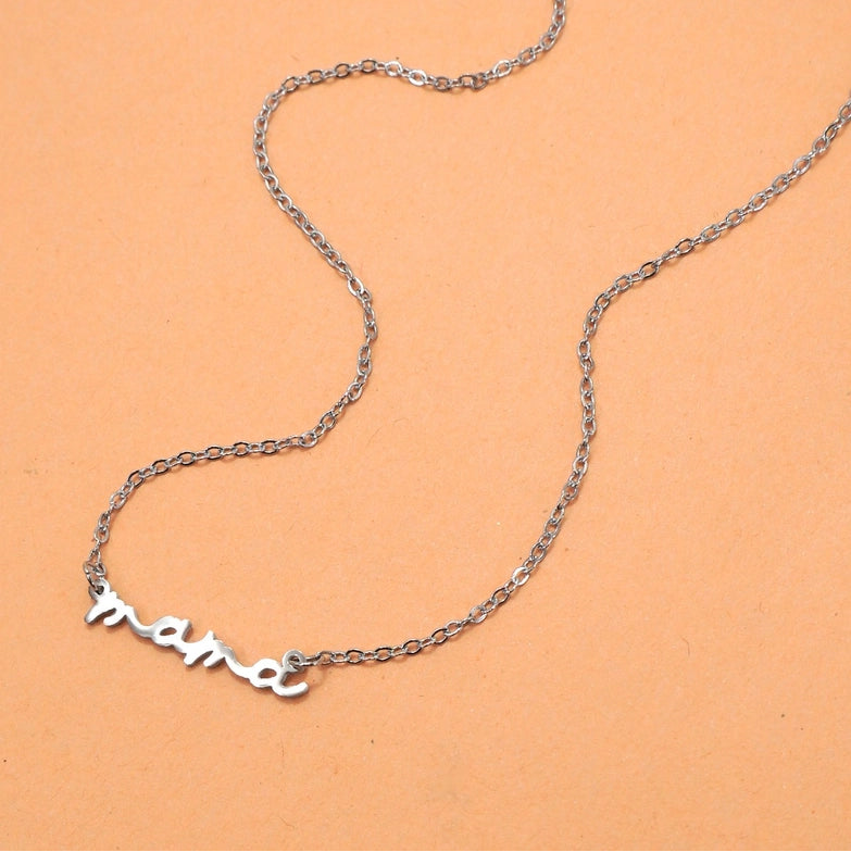 Silver Mama Necklace