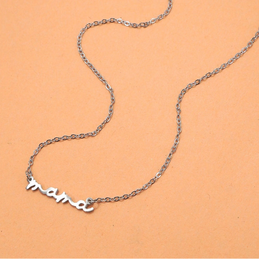 Silver Mama Necklace