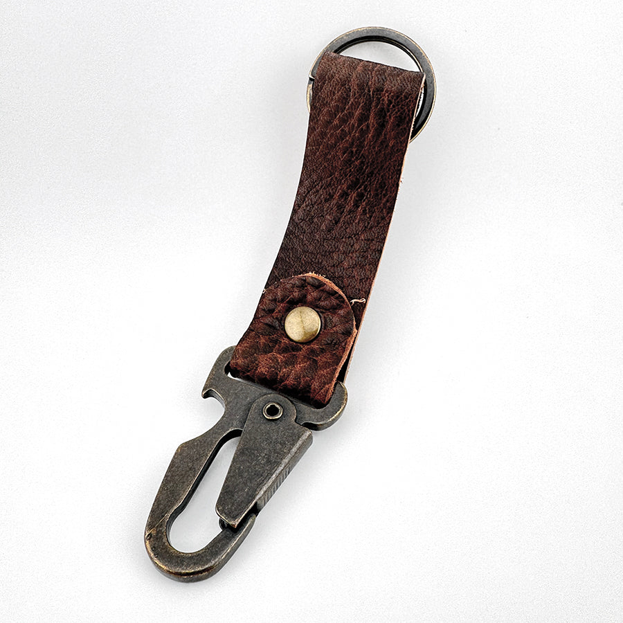 Leather Bottle Opener Keyring