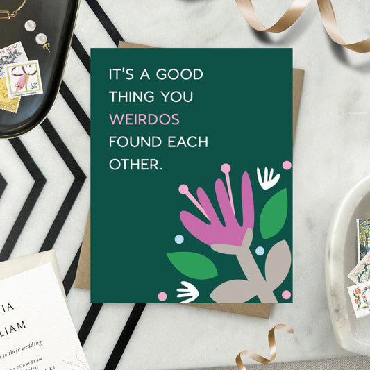Weirdos Wedding Card