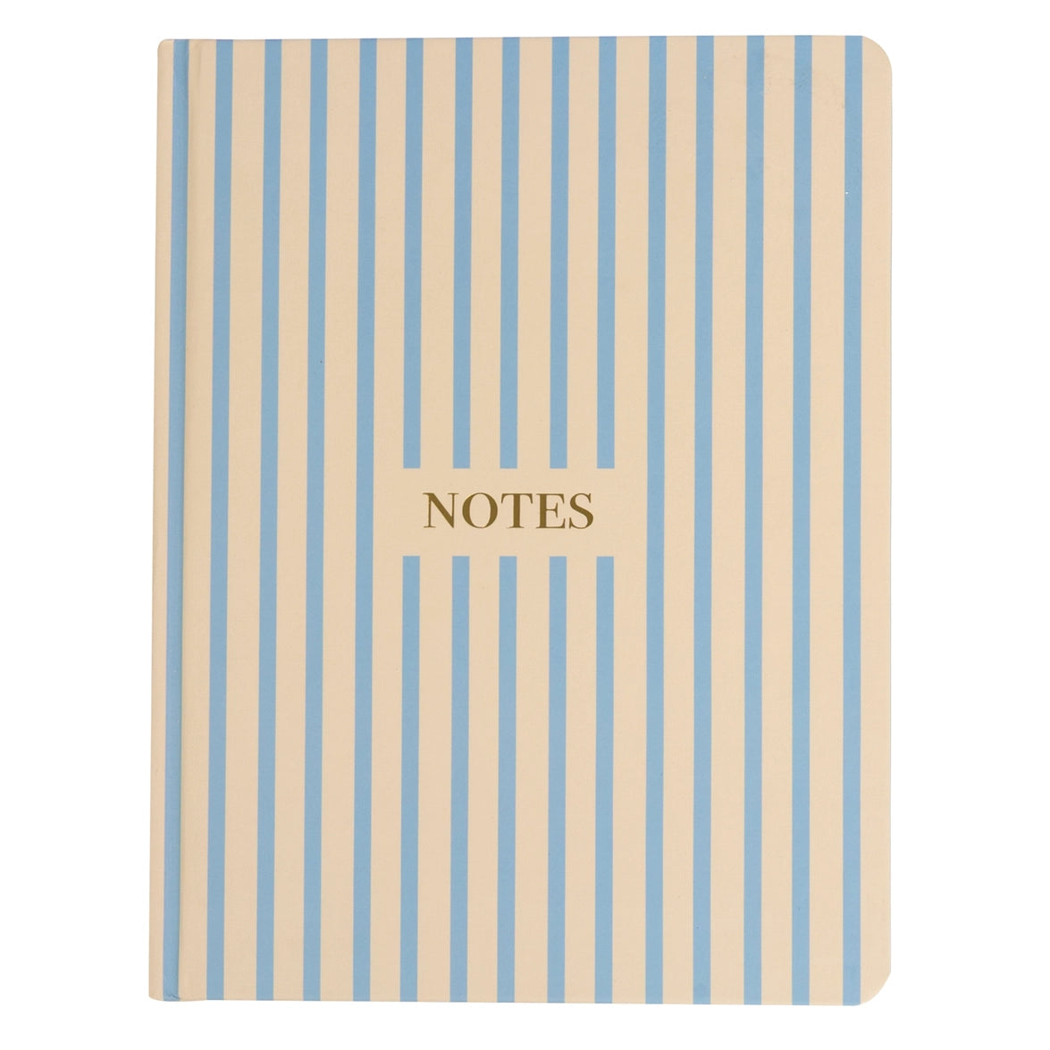 Cream and Blue Stripe Journal