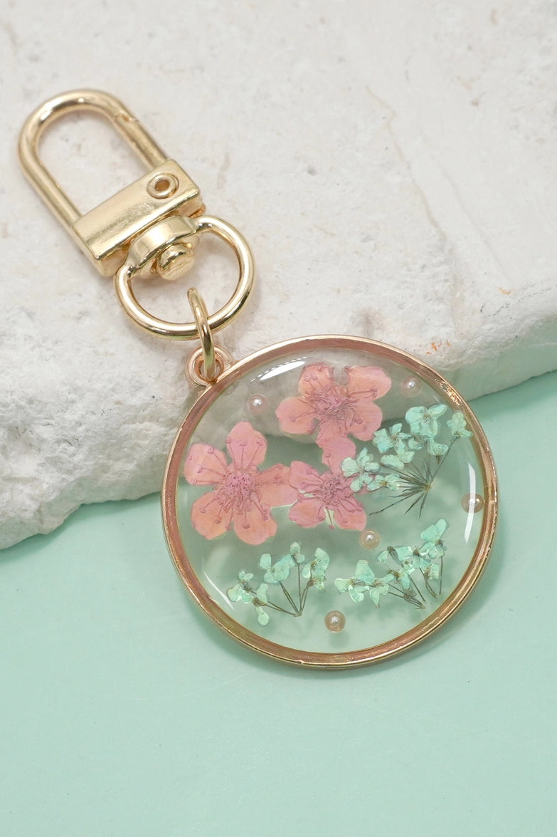 Dried Flower Keychain/Bag Charm