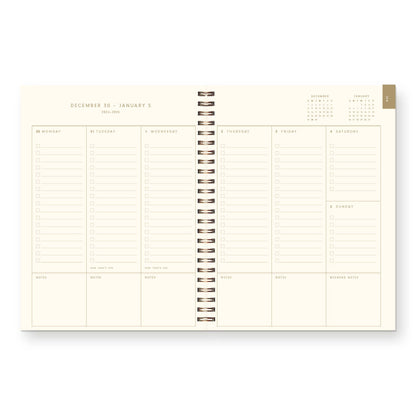 2027 Signature Linen Dated Planner: Moss