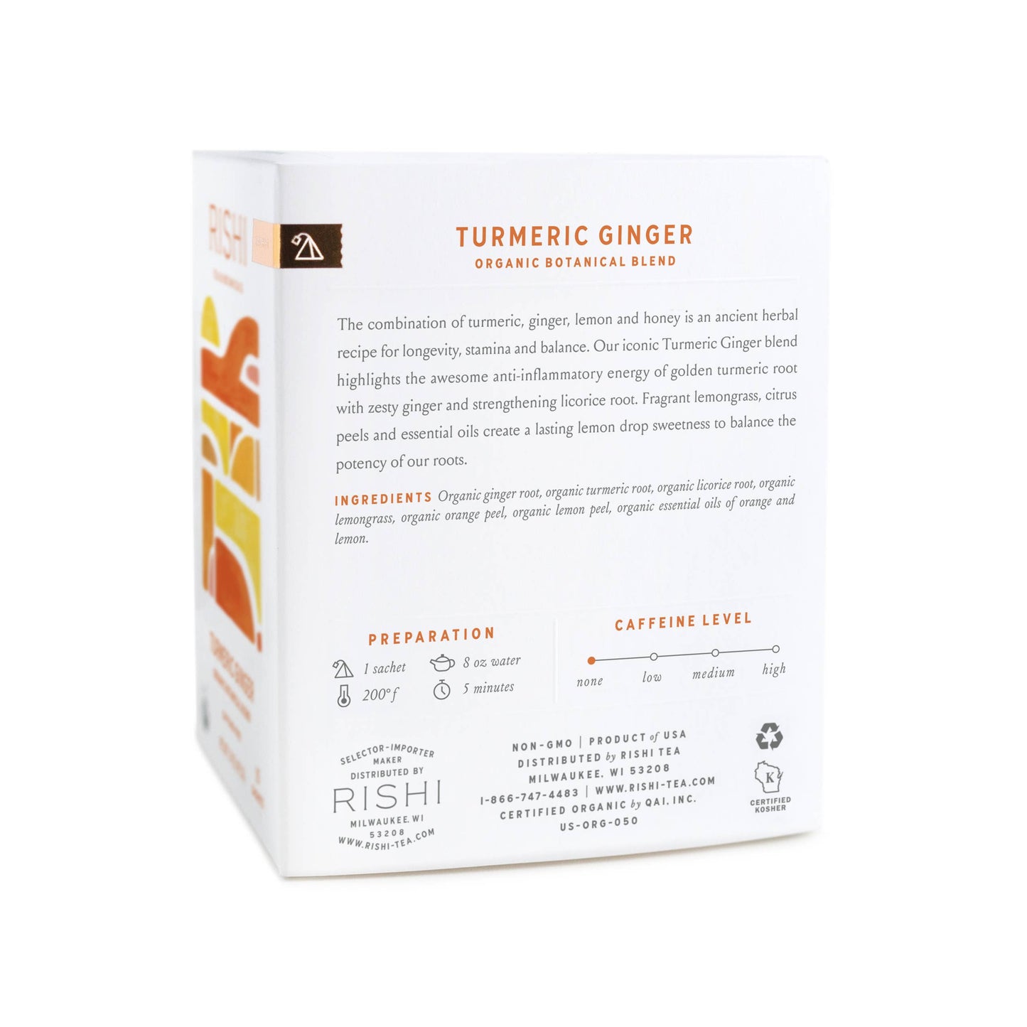 Turmeric Ginger Organic Herbal Tea