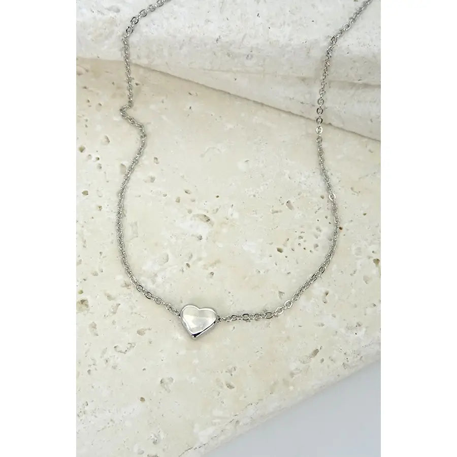 Silver Mini Heart Necklace