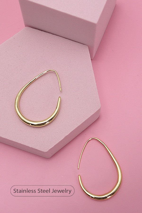 Waterproof Gold Hoops