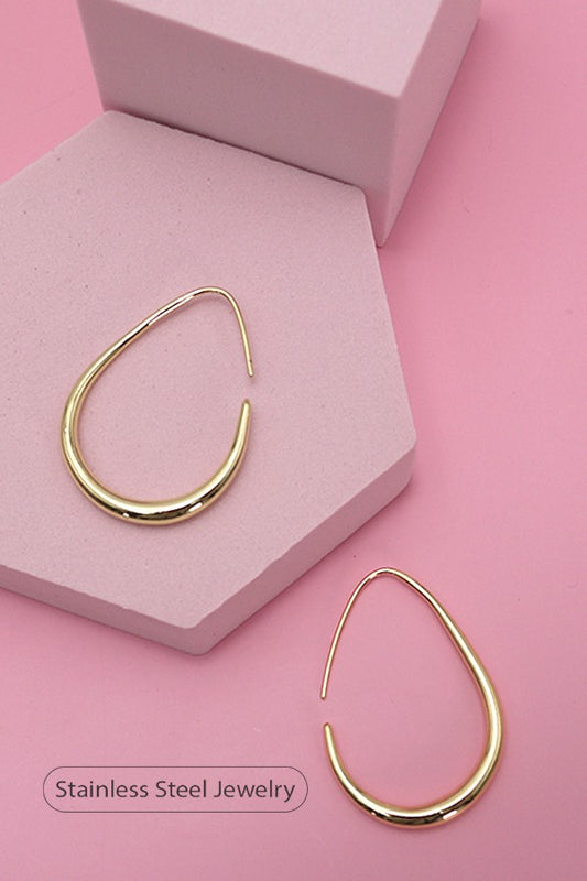 Waterproof Gold Hoops