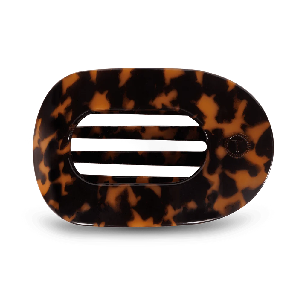 Tortoise Flat Round Clip (L)