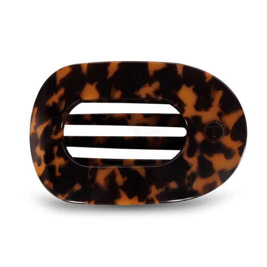 Tortoise Flat Round Clip (L)