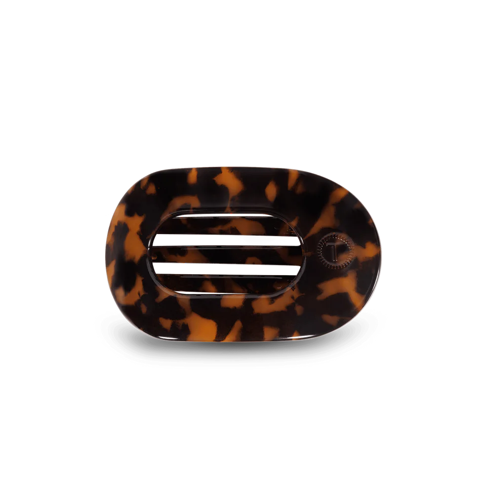 Tortoise Flat Round Clip (S)