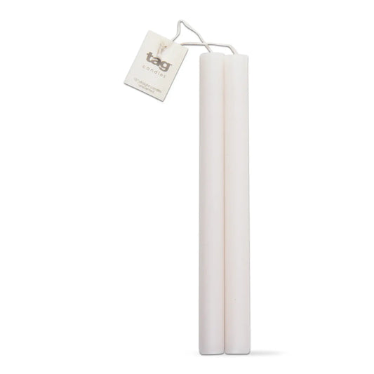 10" White Taper Set